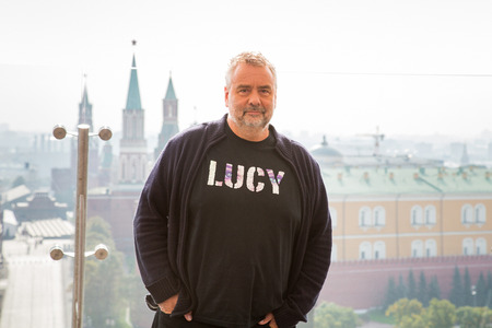 MOSCOW, RUSSIA, SEPTEMBER, 9: Director Luc Besson. Premiere of the movie "Lucy", September,9, 2014 at RITZ HOTEL in Moscow, Russiaのeditorial素材