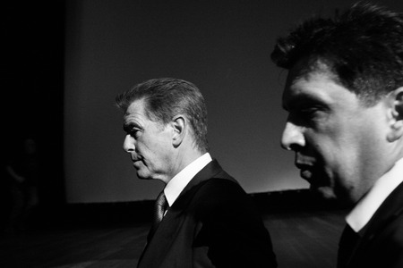 MOSCOW, RUSSIA, September, 10: Actor Pierce Brosnan. Premiere of the movie "THE NOVEMBER MAN", September, 10, 2014 at Barvikha Luxury Village in Moscow, Russiaのeditorial素材