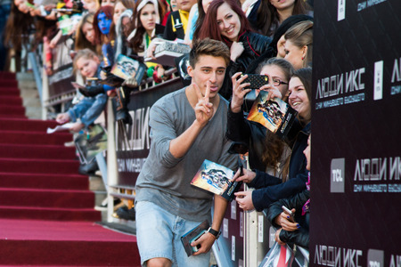 MOSCOW, RUSSIA, May, 13: . Premiere of the movie \"X-Men\", May, 13, 2014 at Rossiya Cinema in Moscow, Russiaのeditorial素材