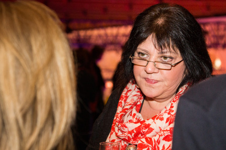 MOSCOW - OCTOBER 17:  T. Tolstaya. Talk show. Art, education, and culture during First Moscow International Forum on October 17, 2014 in Moscow, Russia.のeditorial素材