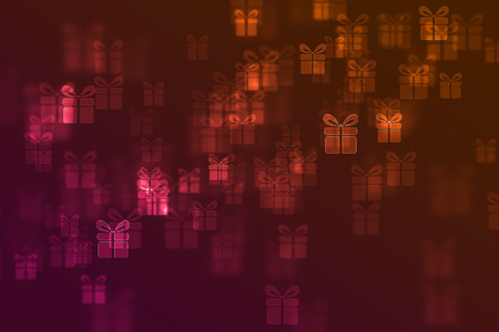 Blurred gifts red defocused backgroundの写真素材
