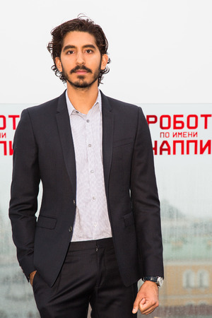 MOSCOW, RUSSIA, MARCH, 01: Actor Dev Patel. Photo-call of the movie "Chappie", March, 01, 2015 at RITZ HOTEL in Moscow, Russiaのeditorial素材