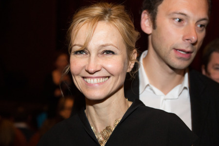 MOSCOW - NOVEMBER, 26: Actress I. Dapkunaite. Festival of  Contemporary choreography "Context. Diana Vishneva" at The Theatre of Mossovet. November 26, 2014 in Moscow, Russiaのeditorial素材
