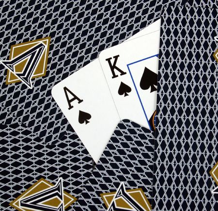 Ace King hole cardsのeditorial素材
