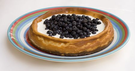 Homemade Blueberry Cheesecakeの写真素材