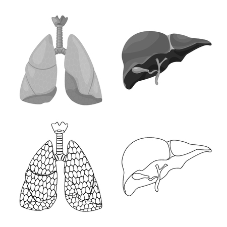 Vector design of body and human  . Collection of body and medical stock symbol for web.のイラスト素材
