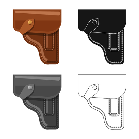 Vector design of weapon and gun symbol. Collection of weapon and army vector icon for stock.のイラスト素材