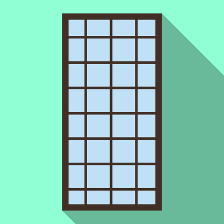 Vector illustration of door and front logo. Collection of door and wooden stock vector illustration.のイラスト素材