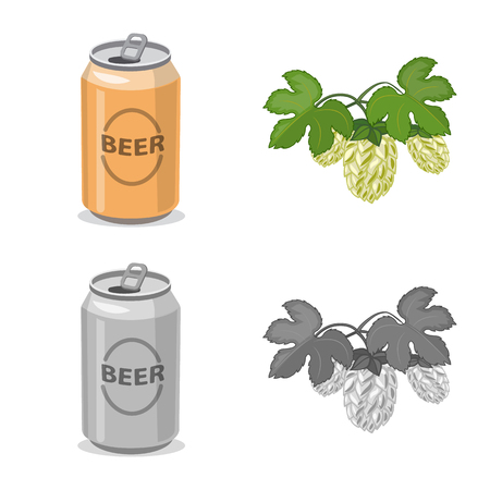 Vector design of pub and bar symbol. Set of pub and interior vector icon for stock.のイラスト素材
