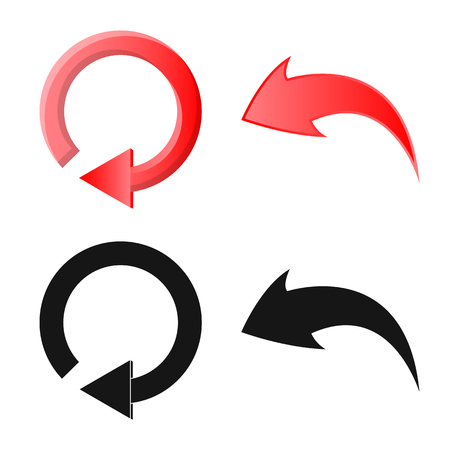 Vector design of element and arrow icon. Collection of element and direction vector icon for stock.のイラスト素材
