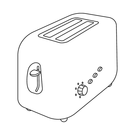 Isolated object of kitchen and cook icon. Set of kitchen and appliance stock symbol for web.のイラスト素材