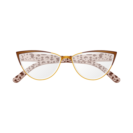 Vector illustration of glasses and frame icon. Collection of glasses and accessory stock vector illustration.のイラスト素材