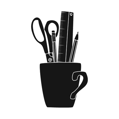 Vector design of furniture and work icon. Set of furniture and home stock symbol for web.のイラスト素材