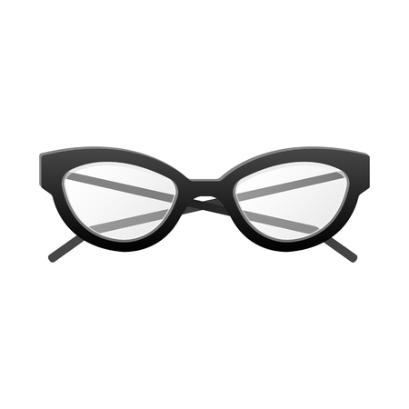 Vector illustration of glasses and frame sign. Collection of glasses and accessory stock vector illustration.のイラスト素材