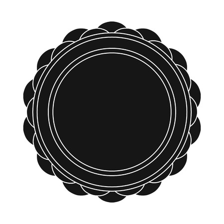 Vector design of emblem and badge symbol. Set of emblem and sticker stock vector illustration.のイラスト素材