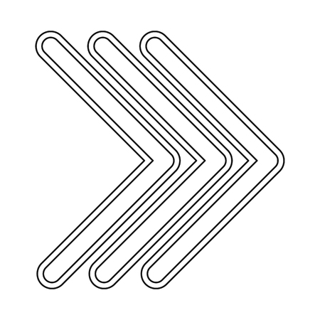 Vector illustration of element and arrow symbol. Collection of element and direction vector icon for stock.のイラスト素材