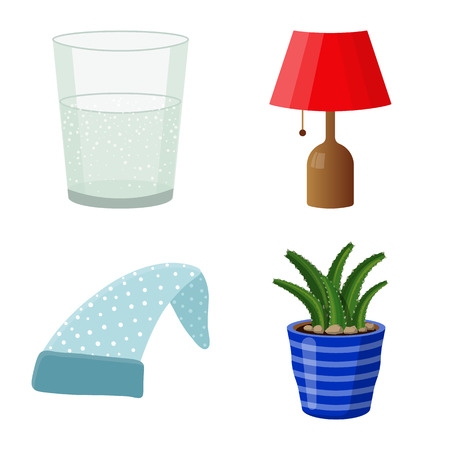 Isolated object of dreams and night sign. Set of dreams and bedroom vector icon for stock.のイラスト素材