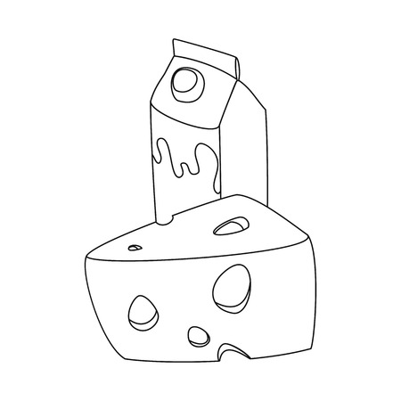 bitmap illustration of food and drink logo. Set of food and store stock symbol for web.の写真素材