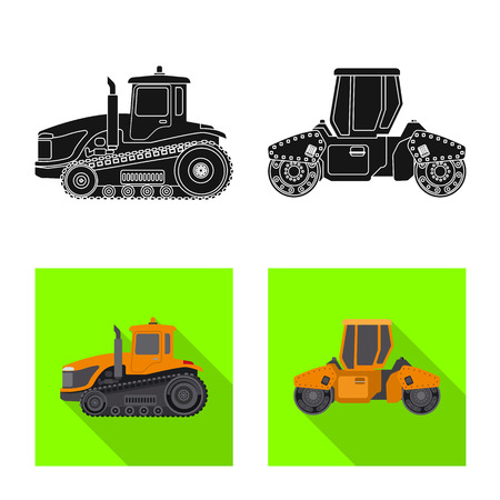 Isolated object of build and construction sign. Collection of build and machinery stock vector illustration.のイラスト素材