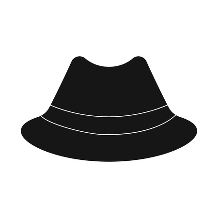 Vector illustration of headgear and cap logo. Collection of headgear and accessory vector icon for stock.のイラスト素材
