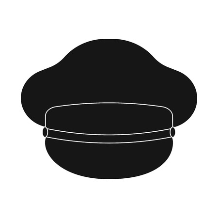 Vector illustration of headgear and cap symbol. Collection of headgear and accessory vector icon for stock.のイラスト素材