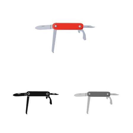 Vector illustration of mountaineering and peak icon. Collection of mountaineering and camp stock symbol for web.のイラスト素材