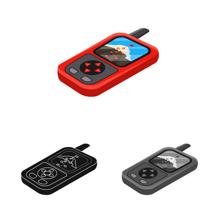 Vector design of mountaineering and peak icon. Set of mountaineering and camp stock symbol for web.のイラスト素材