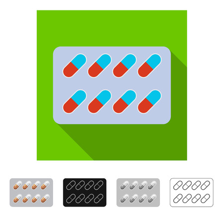 Vector design of pharmacy and hospital logo. Collection of pharmacy and business stock symbol for web.のイラスト素材