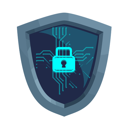 Vector design of virus and secure icon. Set of virus and cyber stock vector illustration.のイラスト素材