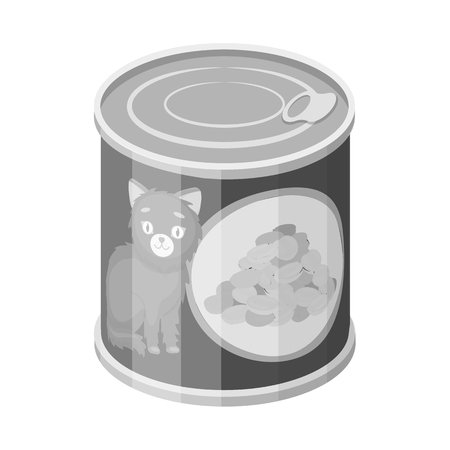 Vector illustration of can and food symbol. Collection of can and package vector icon for stock.のイラスト素材