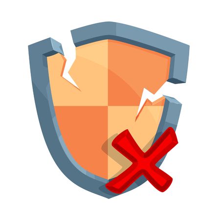Vector design of virus and secure sign. Set of virus and cyber vector icon for stock.のイラスト素材