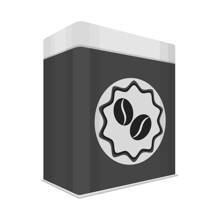 Isolated object of can and food logo. Collection of can and package stock vector illustration.のイラスト素材