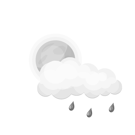 Vector illustration of weather and climate icon. Collection of weather and cloud stock vector illustration.のイラスト素材