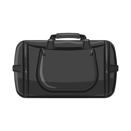 Vector illustration of suitcase and baggage symbol. Set of suitcase and journey stock vector illustration.のイラスト素材