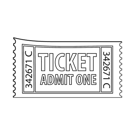 Vector illustration of ticket and admission logo. Set of ticket and event stock symbol for web.のイラスト素材