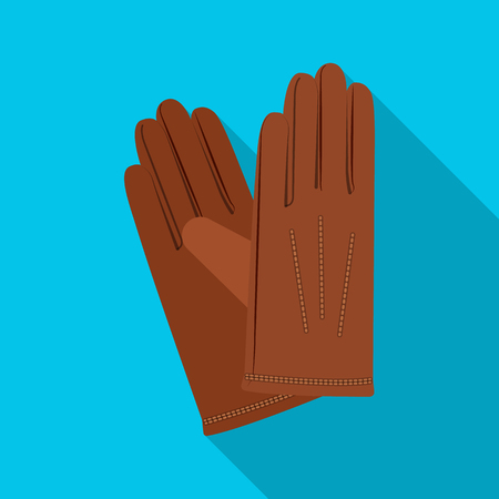 Isolated object of glove and winter symbol. Collection of glove and equipment vector icon for stock.のイラスト素材