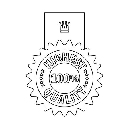 Isolated object of emblem and badge logo. Set of emblem and sticker stock vector illustration.のイラスト素材