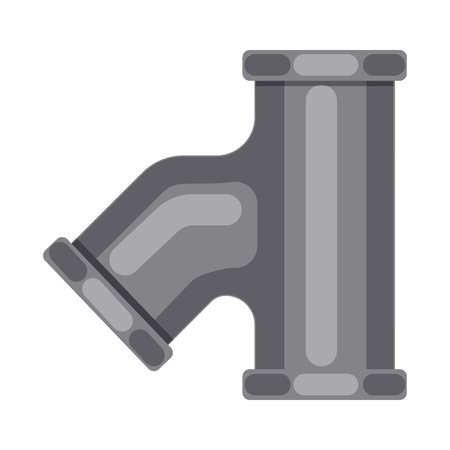Vector illustration of pipe and tube sign. Set of pipe and pipeline stock symbol for web.のイラスト素材