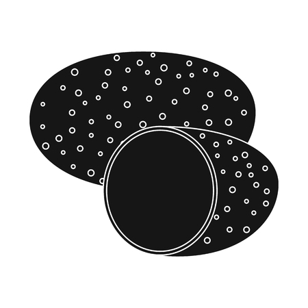 Vector illustration of vegetable and fruit sign. Set of vegetable and vegetarian vector icon for stock.のイラスト素材