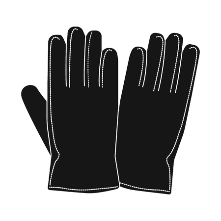 Isolated object of glove and winter symbol. Collection of glove and equipment vector icon for stock.のイラスト素材