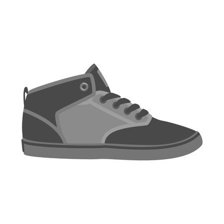 Vector illustration of shoe and footwear sign. Set of shoe and foot vector icon for stock.のイラスト素材