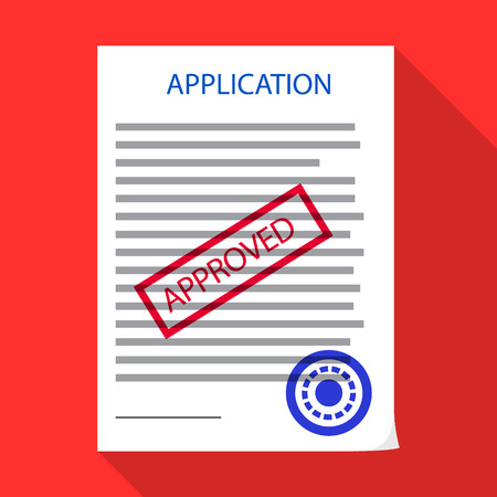 Vector design of form and document sign. Set of form and mark stock symbol for web.のイラスト素材