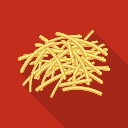 Pasta and carbohydrate sign. Collection of pasta and macaroni stock symbol for web.のイラスト素材