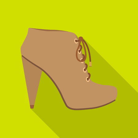 Vector illustration of footwear and woman icon. Collection of footwear and foot stock vector illustration.のイラスト素材