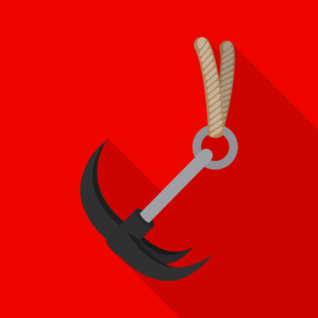 Vector illustration of mountaineering and peak icon. Set of mountaineering and camp vector icon for stock.のイラスト素材