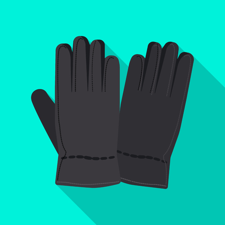 Isolated object of glove and winter symbol. Collection of glove and equipment vector icon for stock.のイラスト素材