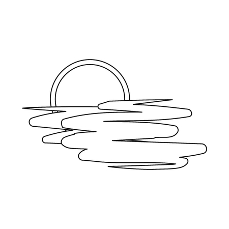 Vector illustration of weather and climate sign. Set of weather and cloud vector icon for stock.のイラスト素材