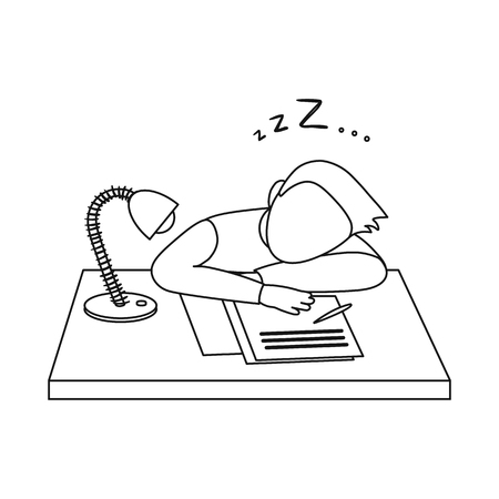 Isolated object of dreams and night sign. Set of dreams and bedroom stock vector illustration.のイラスト素材