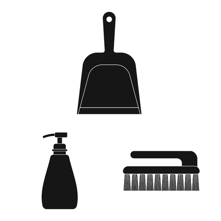 Vector design of cleaning and service symbol. Set of cleaning and household stock symbol for web.のイラスト素材