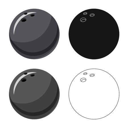 Isolated object of sport and ball icon. Collection of sport and athletic stock symbol for web.のイラスト素材